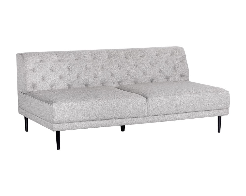 Del Armless Sofa - T Aluminum