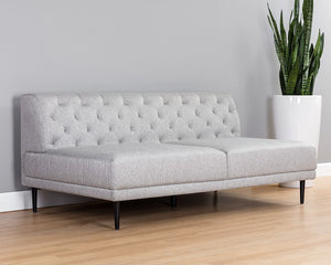 Del Armless Sofa - T Aluminum