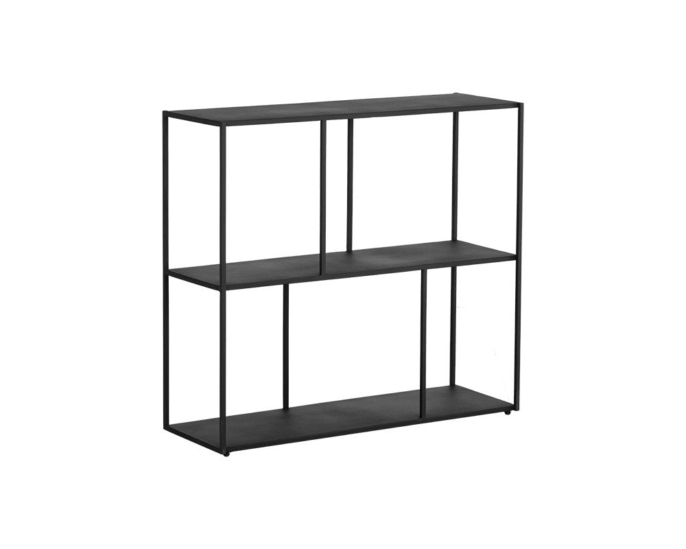 Eiffie Low Bookcase - Medium - Black