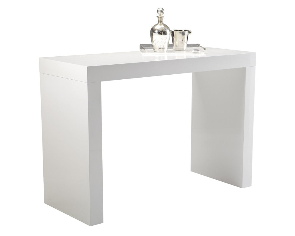 Far Bar Table - High Gloss White